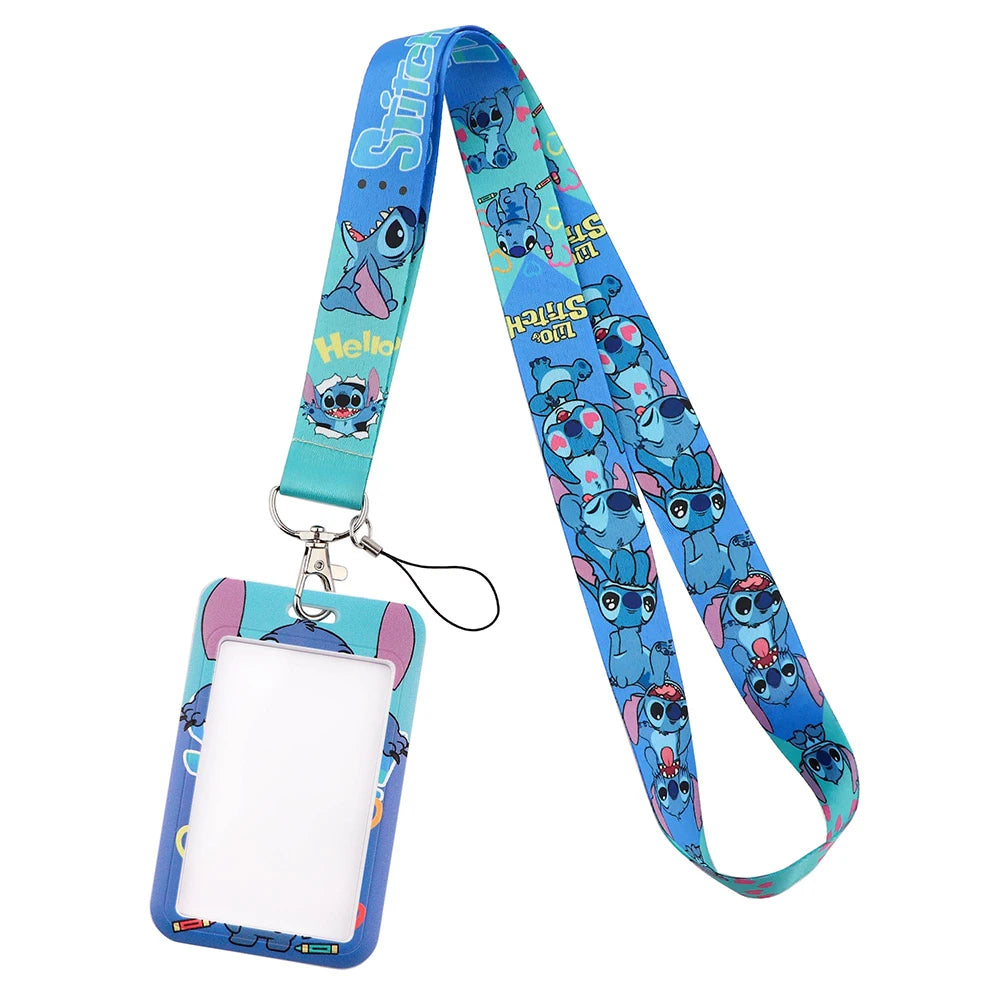 Lilo Stitch Cute Lanyard With ID-Badges