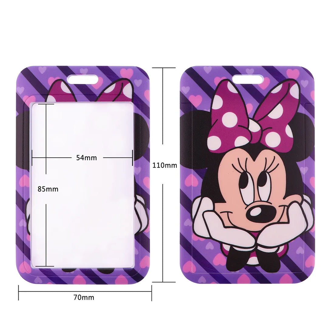 Mickey Minnie Strap Lanyard And Card Holder