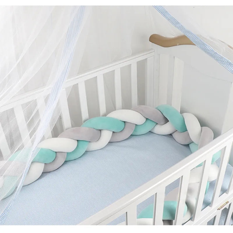 Braided Crib Bumper For Babies